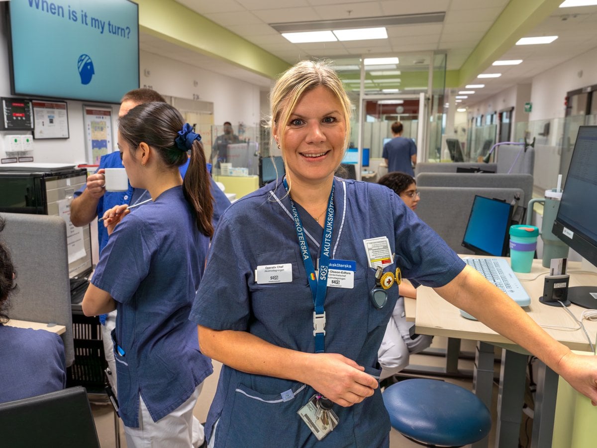 Specialistsjuksköterska på Södersjukhusets akutmottagning för vuxna
