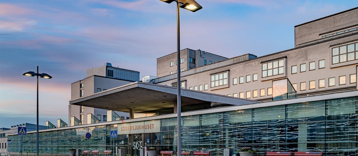 Bild på Södersjukhusets huvudentré